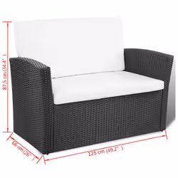 VidaXL 42642 set mobili da esterno - Vista aggiuntiva 8