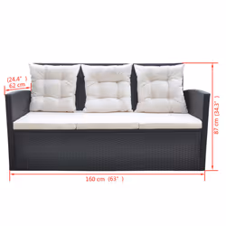 VidaXL 42643 set mobili da esterno - Vista aggiuntiva 8