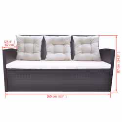 VidaXL 42644 set mobili da esterno - Vista aggiuntiva 8