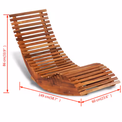 VidaXL 42652 sedia da esterno Salone Seduta imbottita Legno di acacia - Vista aggiuntiva 4
