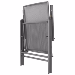 VidaXL 42716 sedia da esterno Terrazzo Acciaio Antracite - Vista aggiuntiva 6