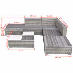 VidaXL 42737 set mobili da esterno - Vista aggiuntiva 5