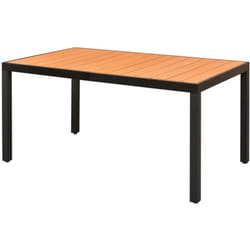 Tavolo da Giardino, Tavolo da Balcone Marrone 150x90x74 cm cm in Alluminio e wpc Vidaxl 5955