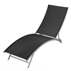 VidaXL 42866 sedia da esterno Salone Seduta imbottita Poliestere, Cloruro di polivinile (PVC) Nero