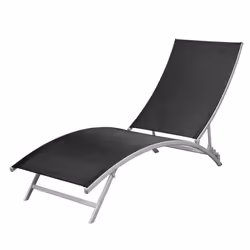 VidaXL 42866 sedia da esterno Salone Seduta imbottita Poliestere, Cloruro di polivinile (PVC) Nero - Vista aggiuntiva 2