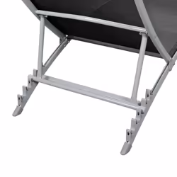 VidaXL 42866 sedia da esterno Salone Seduta imbottita Poliestere, Cloruro di polivinile (PVC) Nero - Vista aggiuntiva 3