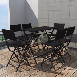 Questo set di mobili da esterno in rattan costituisce un'aggiunta perfetta per il vostro giardino o patio! Può anche essere u ...