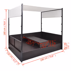 VidaXL 42900 letto per esterni - Vista aggiuntiva 7