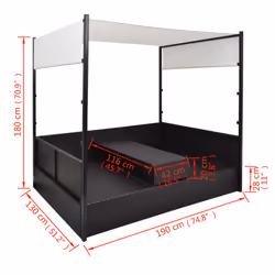 VidaXL 42901 letto per esterni - Vista aggiuntiva 7
