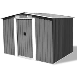 Vidaxl - Capanno per Attrezzi in Metallo Grigio 257x205x178 cm 2556