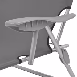 VidaXL 42934 sedia da esterno Salone Seduta imbottita Poliestere Grigio - Vista aggiuntiva 5