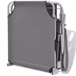 VidaXL 42934 sedia da esterno Salone Seduta imbottita Poliestere Grigio - Vista aggiuntiva 7