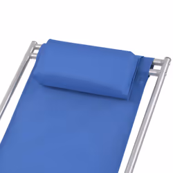 VidaXL 42935 sedia da esterno Terrazzo Cloruro di polivinile (PVC) Blu - Vista aggiuntiva 4