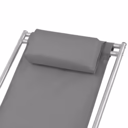 VidaXL 42938 sedia da esterno Terrazzo Cloruro di polivinile (PVC) Grigio - Vista aggiuntiva 4