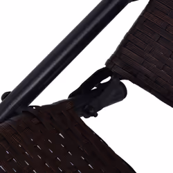 VidaXL 42945 sedia da esterno Salone Seduta imbottita Rattan sintetico, Acciaio - Vista aggiuntiva 5