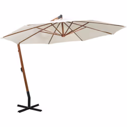 Questo elegante ombrellone da giardino in legno di alta qualità è la scelta perfetta per creare un po' d'ombra e proteggervi  ...