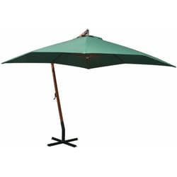 Ombrellone 300x300 cm Palo in Legno Verde vidaXL 7261