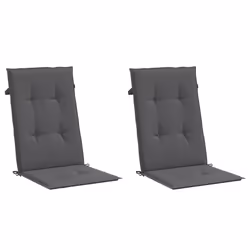 vidaXL Cuscini per Sedie 2 pz Antracite 120x50x3 cm in Tessuto - Vista aggiuntiva 3