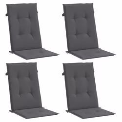vidaXL Cuscini per Sedie 4 pz Antracite 120x50x3 cm in Tessuto - Vista aggiuntiva 3