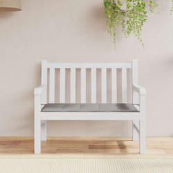 Cuscino per Panca Grigio 100x50x3 cm in Tessuto Oxford Vidaxl 571312