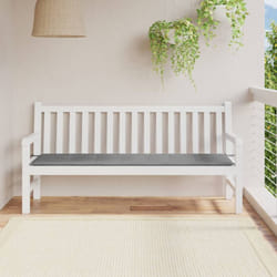 Cuscino per Panca, Comodo Cuscino per sgabello Grigio 180x50x3 cm in Tessuto Oxford Vidaxl 2451