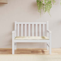 Cuscino per Panca, Comodo Cuscino per sgabello Crema 100x50x3 cm in Tessuto Oxford Vidaxl 3081