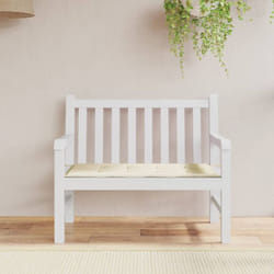 Cuscino per Panca, Comodo Cuscino per sgabello Crema 120x50x3 cm in Tessuto Oxford Vidaxl 1685
