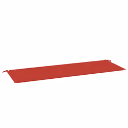 vidaXL Cuscino per Panca Rosso 150x50x3 cm in Tessuto Oxford - Vista aggiuntiva 2
