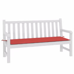 vidaXL Cuscino per Panca Rosso 150x50x3 cm in Tessuto Oxford - Vista aggiuntiva 3