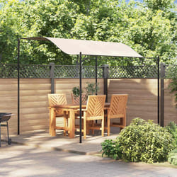 vidaXL Gazebo in Tessuto Bianco Crema