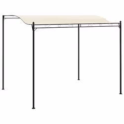 vidaXL Gazebo in Tessuto Bianco Crema - Vista aggiuntiva 2
