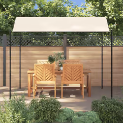 vidaXL Gazebo in Tessuto Bianco Crema - Vista aggiuntiva 3