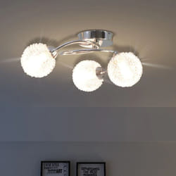Lampadario da Soffitto con 3 Lampadine G9 da 120 w Vidaxl 23523