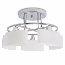 vidaXL Lampada Soffitto Paralumi Elissoidi Vetro 5 Lampadine E14 200 W - Vista aggiuntiva 2