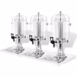 Questo distributore di succhi è una soluzione sofisticata per servire succo refrigerato o altre bevande a buffet, barbecue e ...