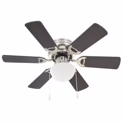 vidaXL Ventilatore da Soffitto Decorato con Luce 82cm Marrone Scuro - Vista aggiuntiva 3