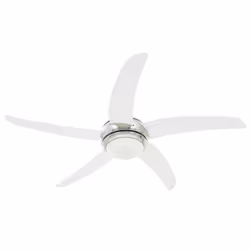 vidaXL Ventilatore da Soffitto Decorato con Luce 128 cm Bianco - Vista aggiuntiva 3
