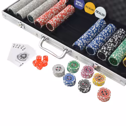 Set da Poker con 500 Chips Laser in Alluminiocod mxl 105780 - Vista aggiuntiva 3