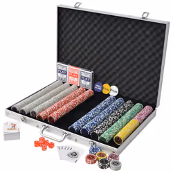 Set da Poker con 1000 Chips Laser Alluminiocod mxl 81846 - Vista aggiuntiva 2