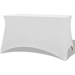 Vidaxl - Fodere Elasticizzate per Tavolo 2 pezzi 120x60,5x74 cm Bianche