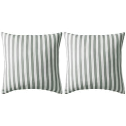 Cuscini da Esterno 2 pz Stampa a Righe 45x45 cm Grigi Vidaxl 45792