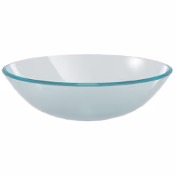 vidaXL Lavandino in Vetro Temperato 42cm Smerigliato - Vista aggiuntiva 2