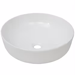 vidaXL Lavandino Tondo in Ceramica Bianca 41,5x13,5 cm - Vista aggiuntiva 2