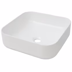 vidaXL Lavandino Quadrato in Ceramica Bianca 39x39x13,5 cm - Vista aggiuntiva 2