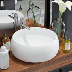Vidaxl - Lavandino Rotondo in Ceramica Lavabo Bagno Elegante Moderno vari colori colore : bianco