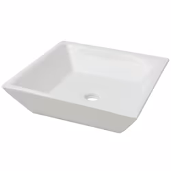 vidaXL Lavandino Quadrato in Ceramica Bianca 41,5x41,5x12 cm - Vista aggiuntiva 2