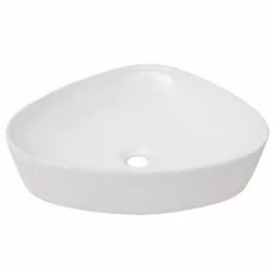 vidaXL Lavandino Triangolare in Ceramica Bianca 50,5x41x12 cm - Vista aggiuntiva 2
