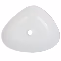 vidaXL Lavandino Triangolare in Ceramica Bianca 50,5x41x12 cm - Vista aggiuntiva 3