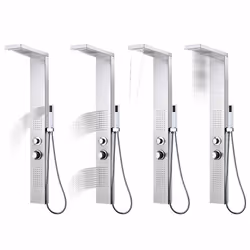Pannello Doccia in Acciaio Inossidabile Quadrato cod mxl 78397 - Vista aggiuntiva 3