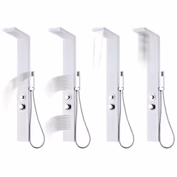 Pannello Doccia in Alluminio Bianco Opacocod mxl 102939 - Vista aggiuntiva 3